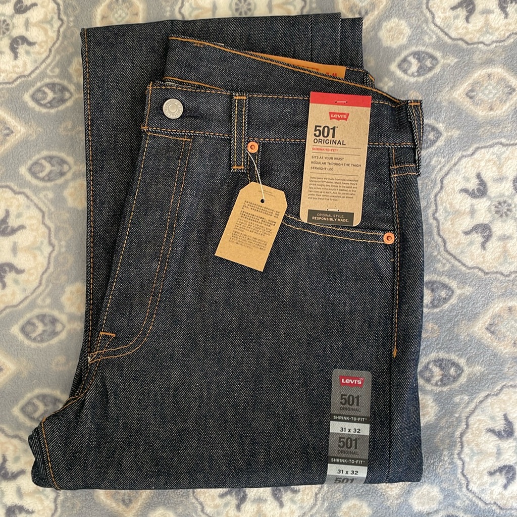 Brand New Levis 501 Jeans With Tags